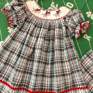 Girl’s Hand Smocked Elephant Dress